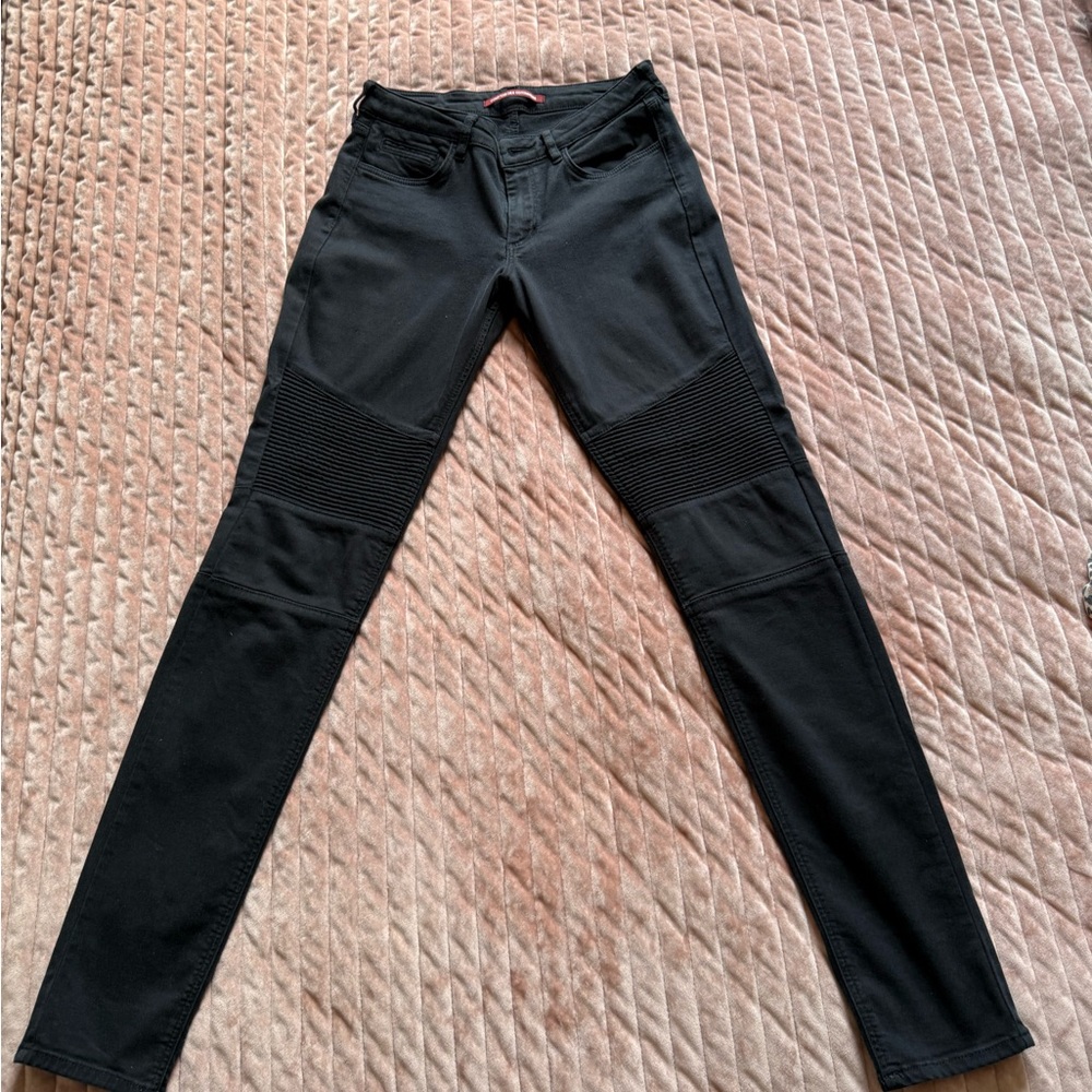 Comptoir Des Cotonniers Black Skinny Moto Jeans